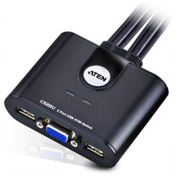 KVM 2 PC átkapcsoló - VGA és USB csatlakozókkal ATEN CS22U #2