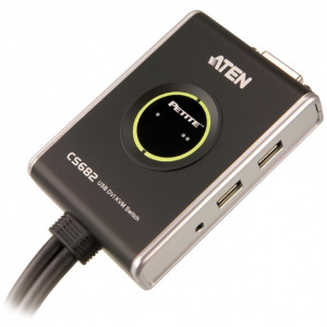 KVM 2 PC átkapcsoló - DVI és USB csatlakozókkal ATEN CS682 #2