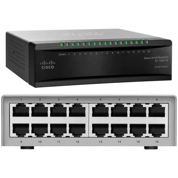Cisco SF100D-16 16-port switch #2