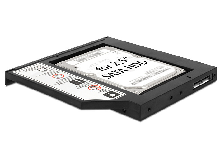 Delock Slim SATA 5.25" beépítő keret HDD/SSD számára (12,5mm) #3