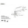 SUNNE fali projektor konzol (PRO05) - 480-660 mm #2