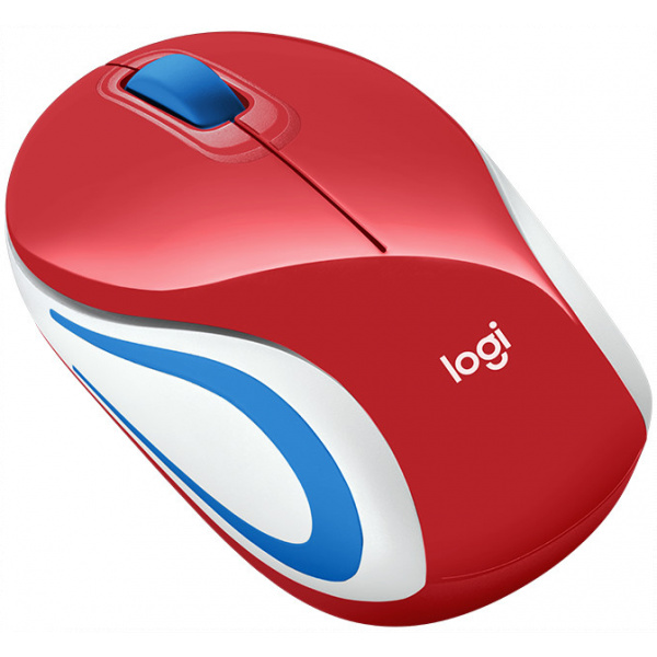 Logitech M187 Wireless Mini Mouse - Red (piros) #2