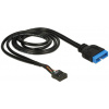 Delock USB 2.0 alaplapi csatlakozó 9 pin > USB 3.0 19 pin (belső) kábel, 60cm #2