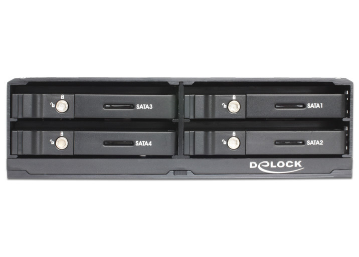 Delock 5.25"-es mobilkeret 4 x 2.5"-es SATA HDD/SSD-hez #5