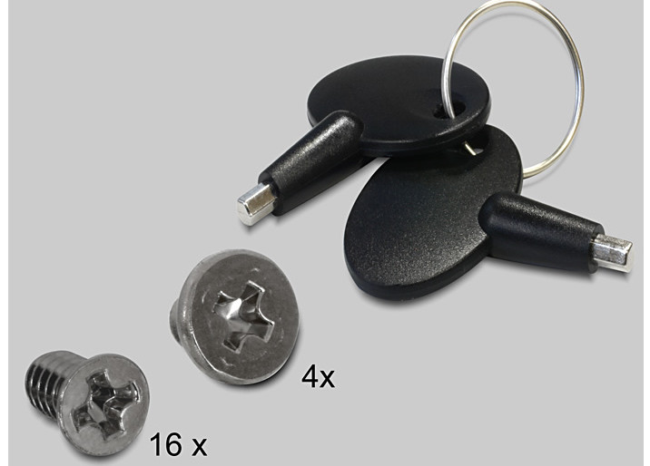 Delock 5.25"-es mobilkeret 4 x 2.5"-es SATA HDD/SSD-hez #6