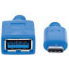 USB (C) – USB (A) (M/F) toldókábel 15cm Manhattan #2