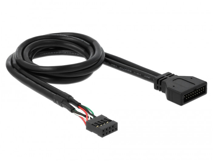 Delock USB 2.0 alaplapi csatlakozó 9 pin > USB 3.0 19 pin (belső) kábel, 30cm #2