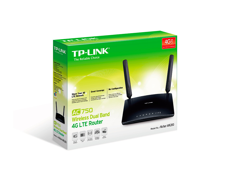 TP-Link AC750 vezeték nélküli dual band-es 4G LTE Router (Archer MR200) #4