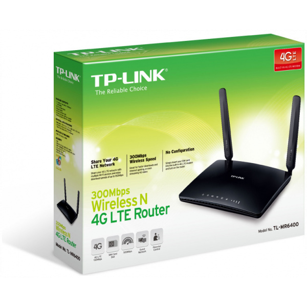 TP-Link 300 Mbps vezeték nélküli N-es 4G LTE Router (TL-MR6400) #4