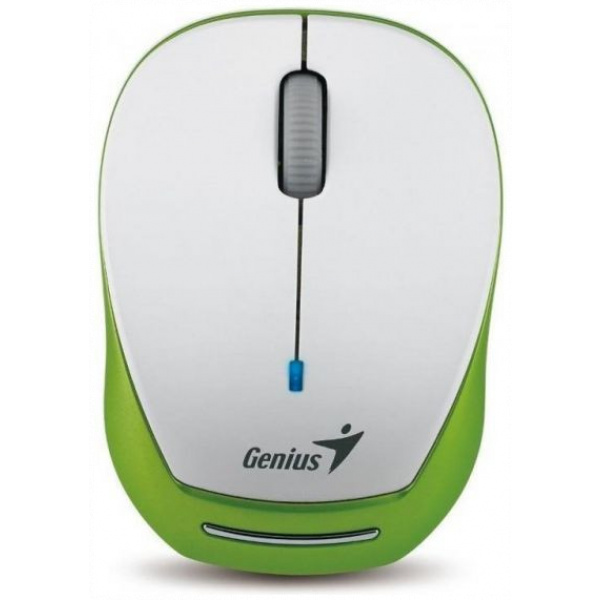 Genius Micro Traveler 9000R v3 vezetéknélküli újratölthető egér (fehér-zöld) #3