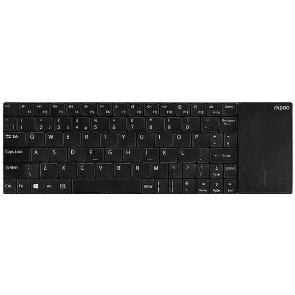 Rapoo E2710 Wireless Touchpad Keyboard billentyűzet (fekete) #2