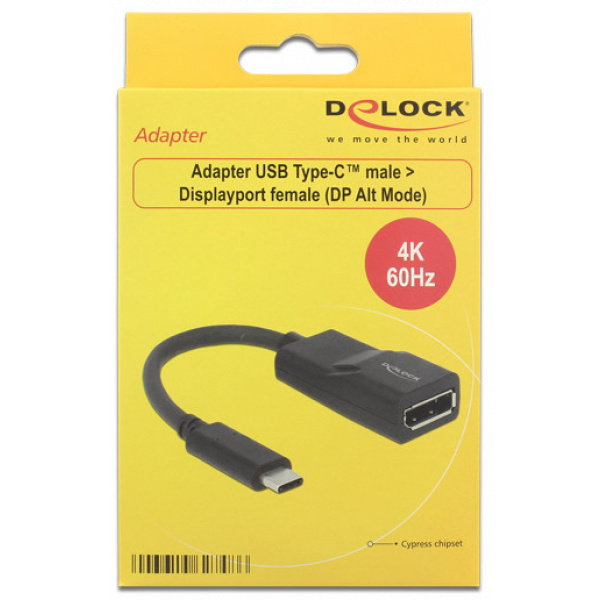 Delock USB Type-C™ (apa) > DisplayPort (anya) átalakító 4K 60 Hz #3