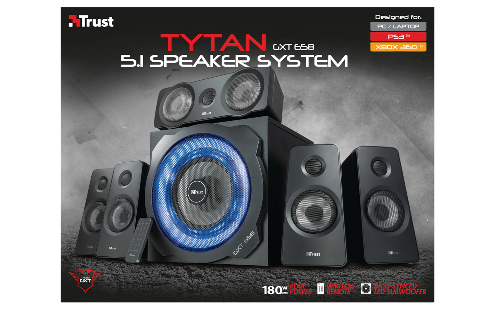 Trust GXT 658 Tytan 5.1 180W-os hangfalrendszer #3