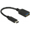 USB (C) – USB (A) (M/F) hosszabbító kábel 15cm Delock #2