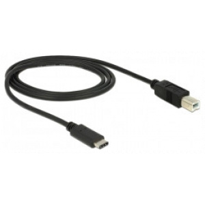 USB 2.0 (C) – USB 2.0 (B) (M/M) kábel 1m Delock #2