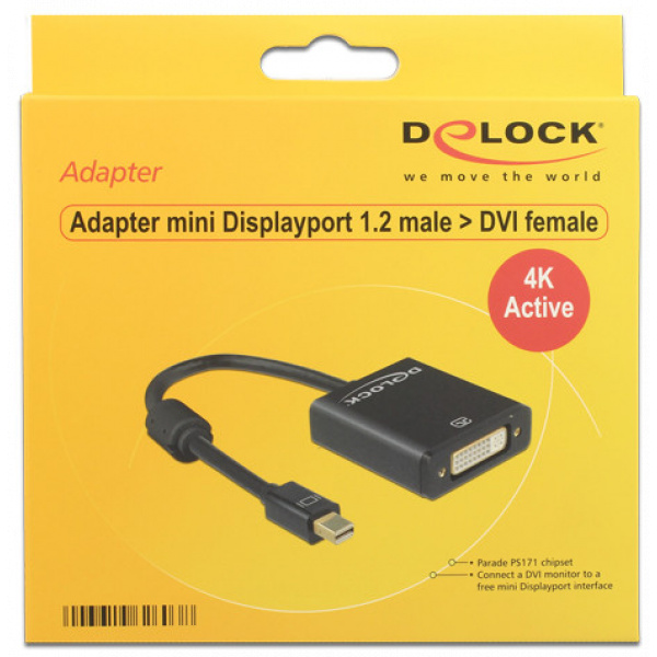 Delock mini DisplayPort > DVI-D 4K aktív átalakító, 20cm kábellel #3