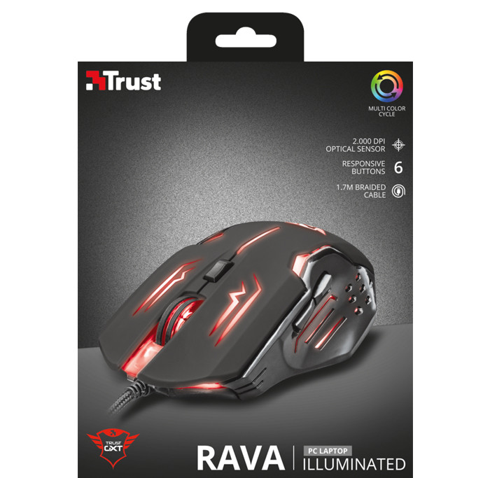 Trust GXT 108 Rava Illuminated Mouse (LED-es) #5
