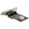 Delock 89567 Gbit PCI-Express (x1) hálókártya LP átalakítóval (4x LAN port) #2