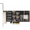 Delock 89567 Gbit PCI-Express (x1) hálókártya LP átalakítóval (4x LAN port) #3