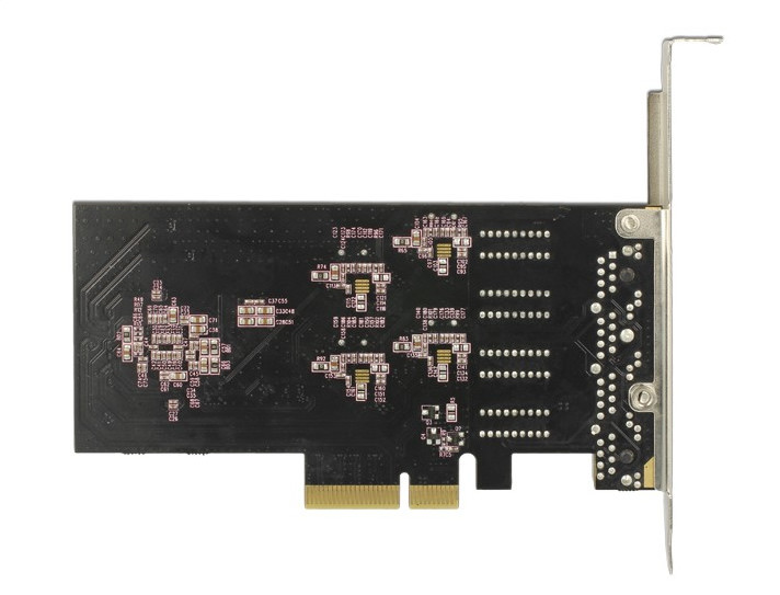Delock 89567 Gbit PCI-Express (x1) hálókártya LP átalakítóval (4x LAN port) #4