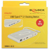 Delock USB Type-C™ 3.1-es dokkolóállomás, 4K (ezüstszürke) #4