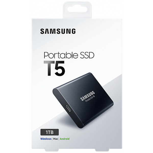 1TB Samsung T5 hordozható SSD USB 3.1 (fekete) #6