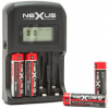 Nexus 220V-os akkutöltő LCD kijelzővel (1-4db AA / AAA akkuhoz) #4