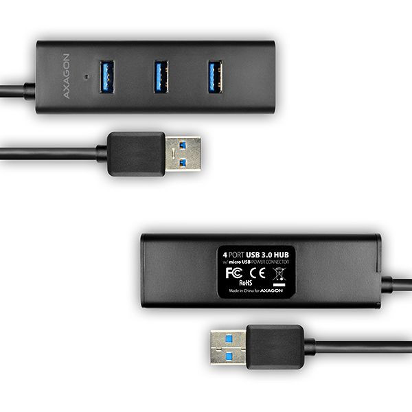 4-portos USB HUB gyorstöltő funkcióval, Axagon (USB 3.0) #4