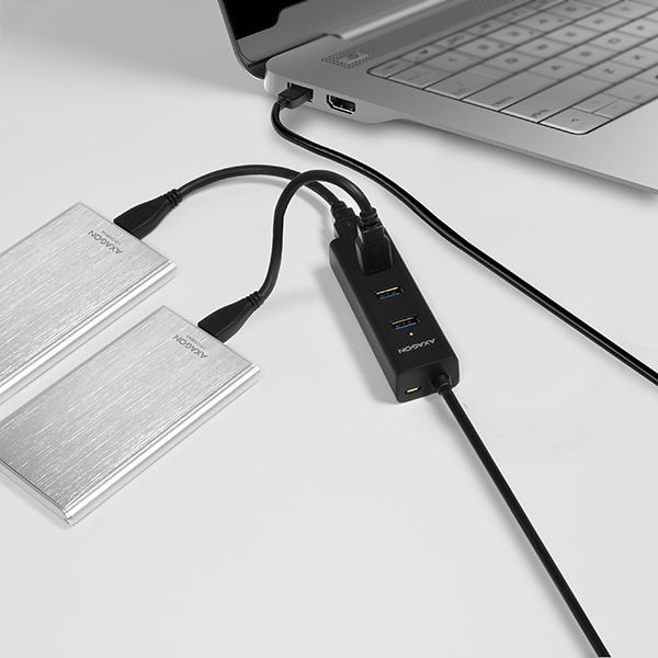 4-portos USB HUB gyorstöltő funkcióval, Axagon (USB 3.0) #6