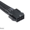 Akasa PCIe VGA táp hosszabbító kábel 40 cm (8-pin) #2