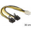 Delock PCIe VGA tápátalakító kábel (6-pin > 2x PCIe 6+2-pin) #2