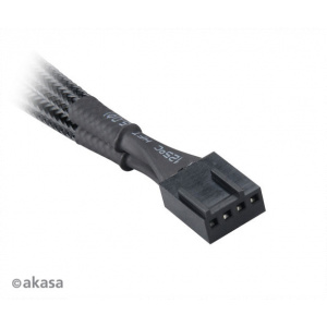 4-pin (PWM) ventilátor táp elosztó kábel (15 cm) - Akasa #2