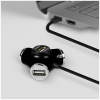 4-portos USB HUB Axagon Trinity (USB 2.0) - fekete #4