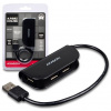 4-portos USB HUB Axagon HUE-X4 (USB 2.0) - fekete #3