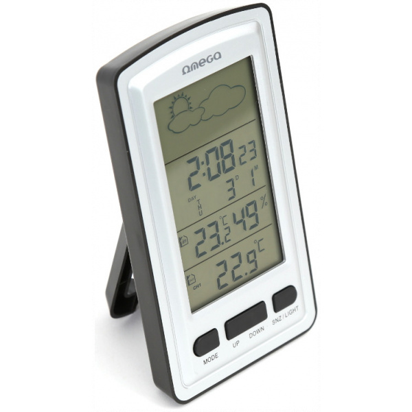Omega LCD időjárásjelző állomás (bel- és kültéri méréssel) #2