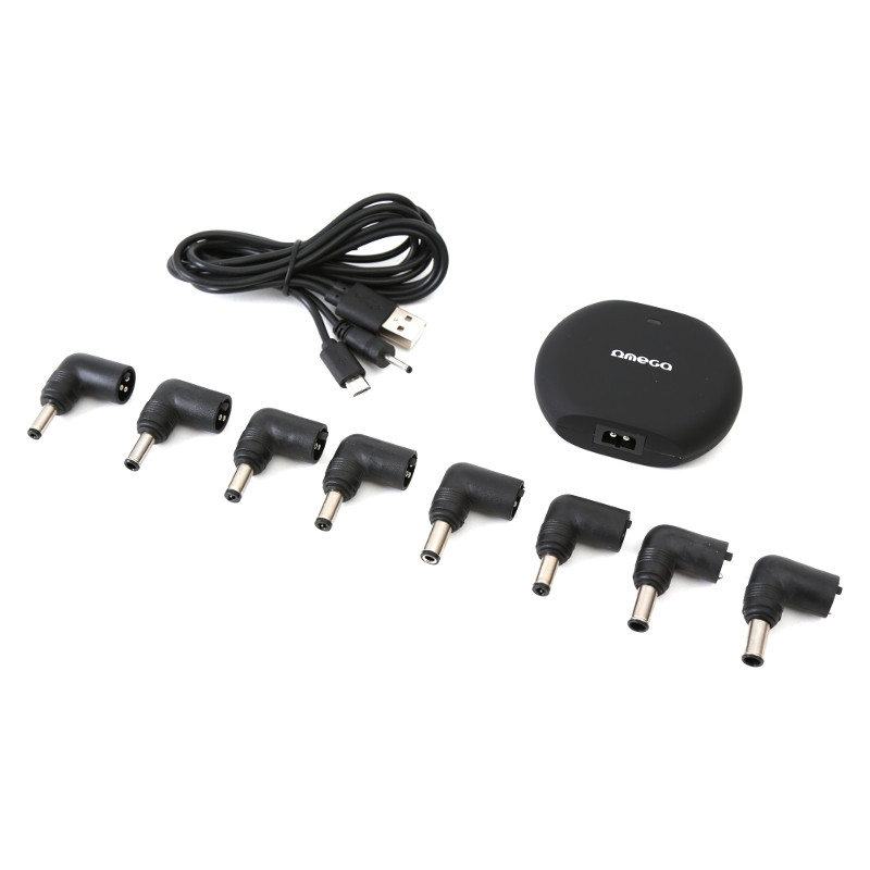 Omega autós AC adapter notebookhoz 90W (extra USB töltőporttal) #4