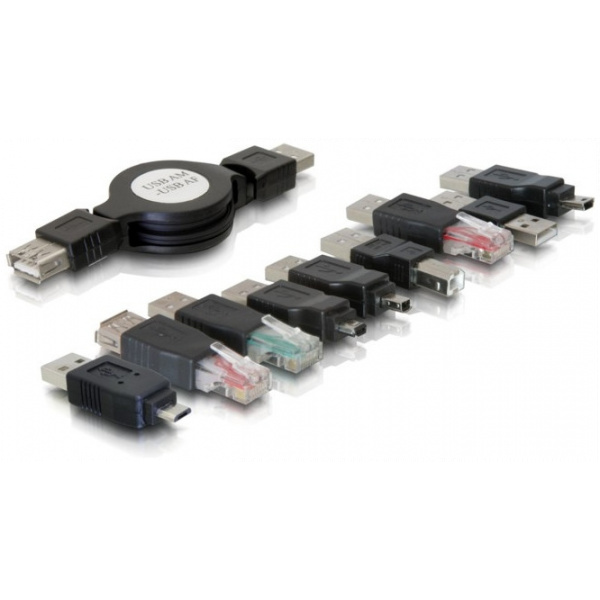 DeLock 10 darabos USB adapter készlet #13