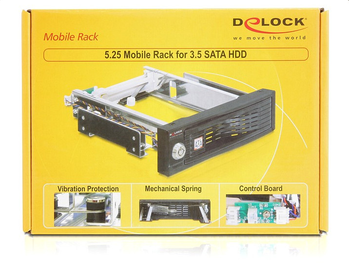 Delock 5.25"-es mobilkeret egy 3.5"-es SATA HDD-hez #5