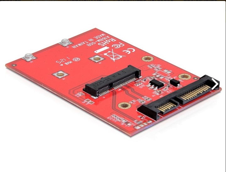 Delock 22 tűs SATA-átalakító > mSATA (teljes méretű) - 9,5mm #2