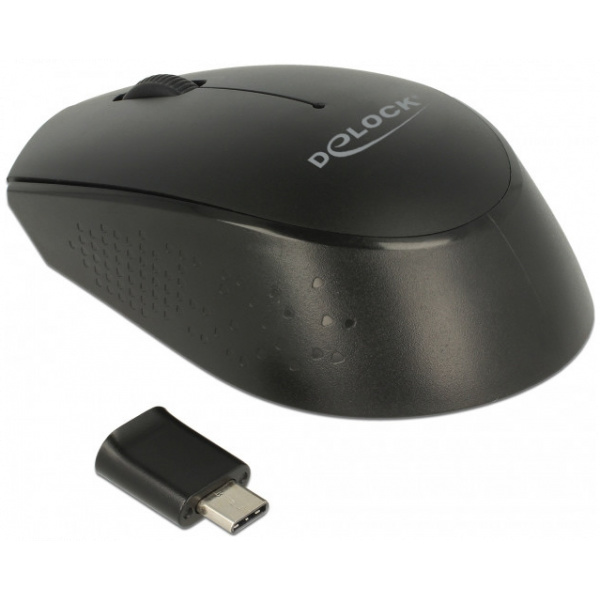 Delock vezeték nélküli optikai mini egér USB Type-C™ vevőegységgel #2