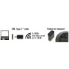 Delock vezeték nélküli optikai mini egér USB Type-C™ vevőegységgel #4