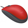 Logitech M110 Silent Mouse - piros (USB) #2