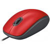Logitech M110 Silent Mouse - piros (USB) #3