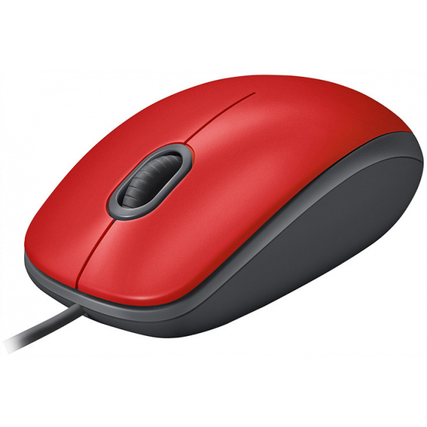 Logitech M110 Silent Mouse - piros (USB) #3