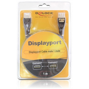 DisplayPort (M/M) Premium kábel 1m - Delock (4K 60Hz) #2