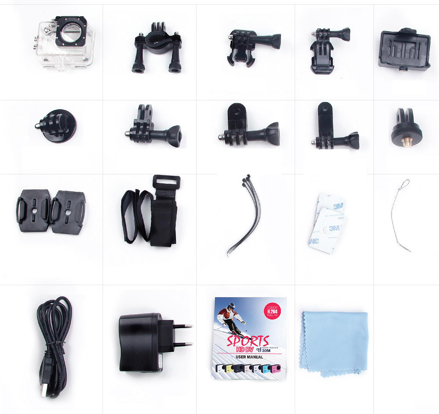 SJCam SJ4000 WiFi sportkamera vízálló tokkal (fekete) #3