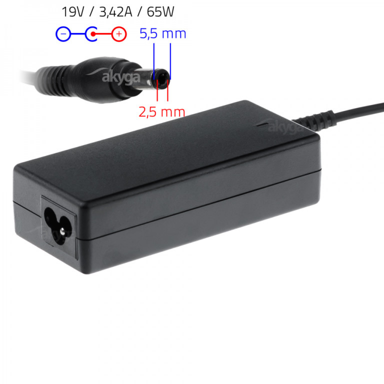 AC adapter Asus, HP, Toshiba notebookhoz 19V 3,42A (65W) - 5,5x2,5 mm #2
