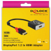 Delock DisplayPort > HDMI 4K 60Hz aktív átalakító, 20cm kábellel #2
