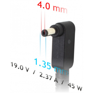 AC adapter Asus notebookhoz 19V 2,37A (45W) - 4,0x1,35 mm #2