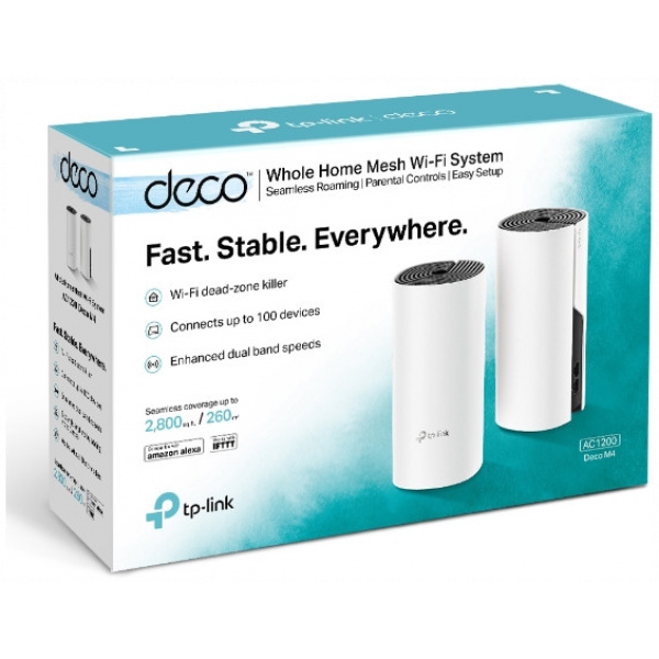 TP-Link AC1200 egész otthont lefedő Mesh Wi-Fi rendszer DECO M4 (2-Pack) #3